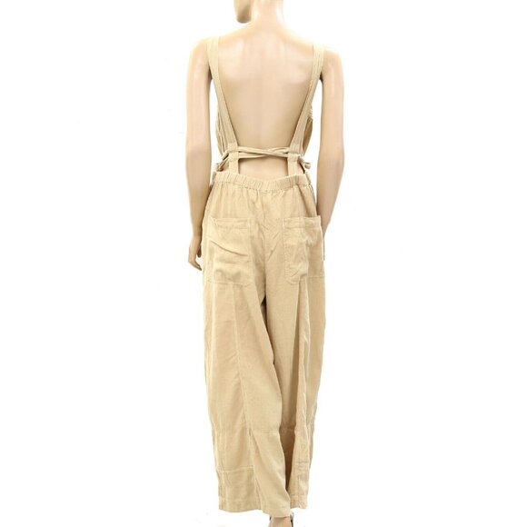 Free People Pretty Simple Utility One-Piece Jumpsuit Dress Wrap Solid XS 270115 - Picture 8 of 10